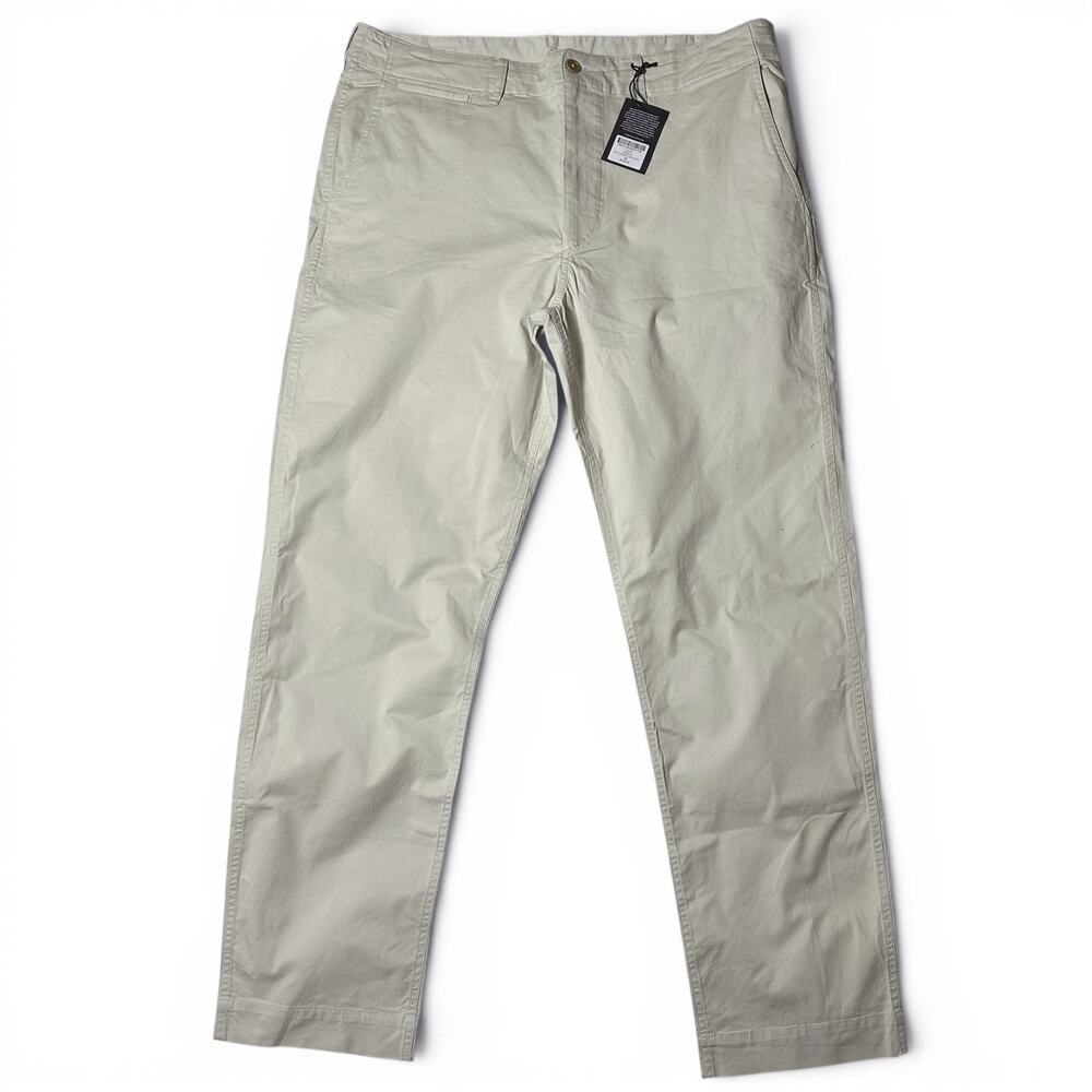 Buck Mason Oyster Carry-On Pant Mens Size 36x32 Straight Leg Cotton NWT